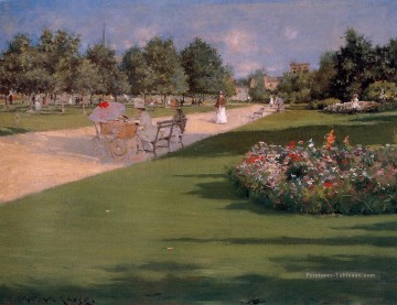 Parc de Tompkins Brooklyn William Merritt Chase Peinture à l'huile